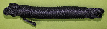 BLACK Bondage / Spanking ROPE   1/4"    25 feet...